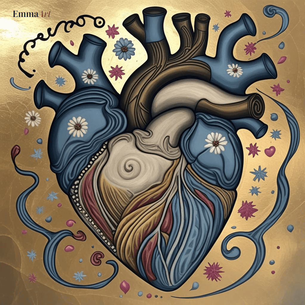 Beautiful Heart - Digital Art Print | Expressive Heart Design
