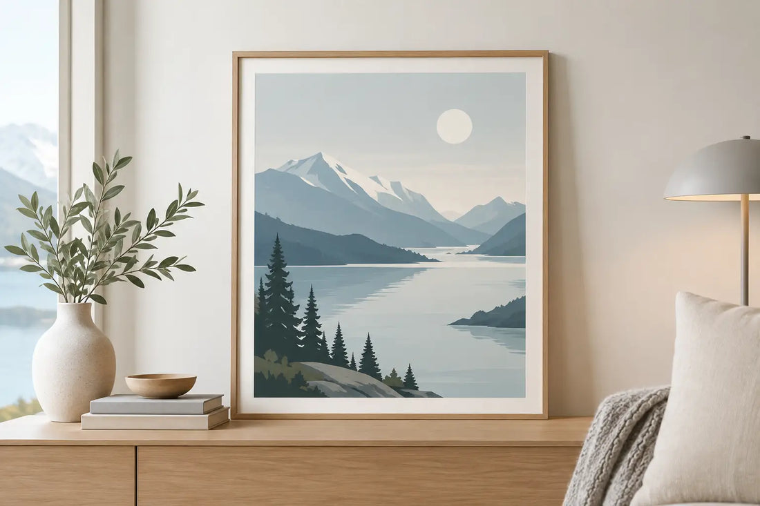 Nordic Landscape Printable Art for Calm Rooms