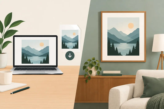 Downloadable Art Versus Framed Art for Your Home