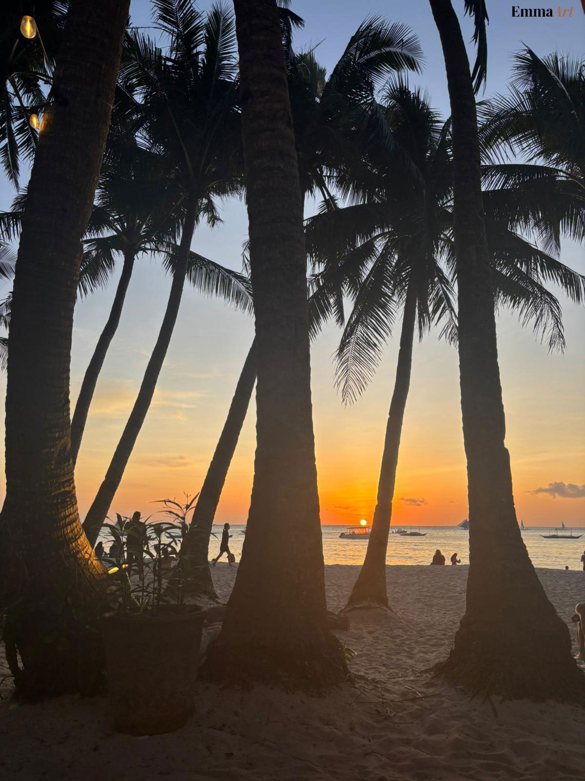 Tropical Beach Sunset Photography Print