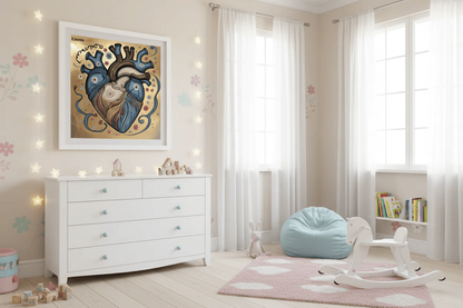 Beautiful Heart - Digital Art Print | Expressive Heart Design