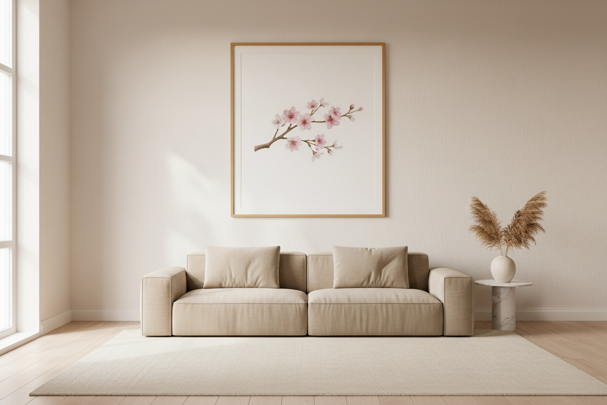Scandinavian Living Room Mockup