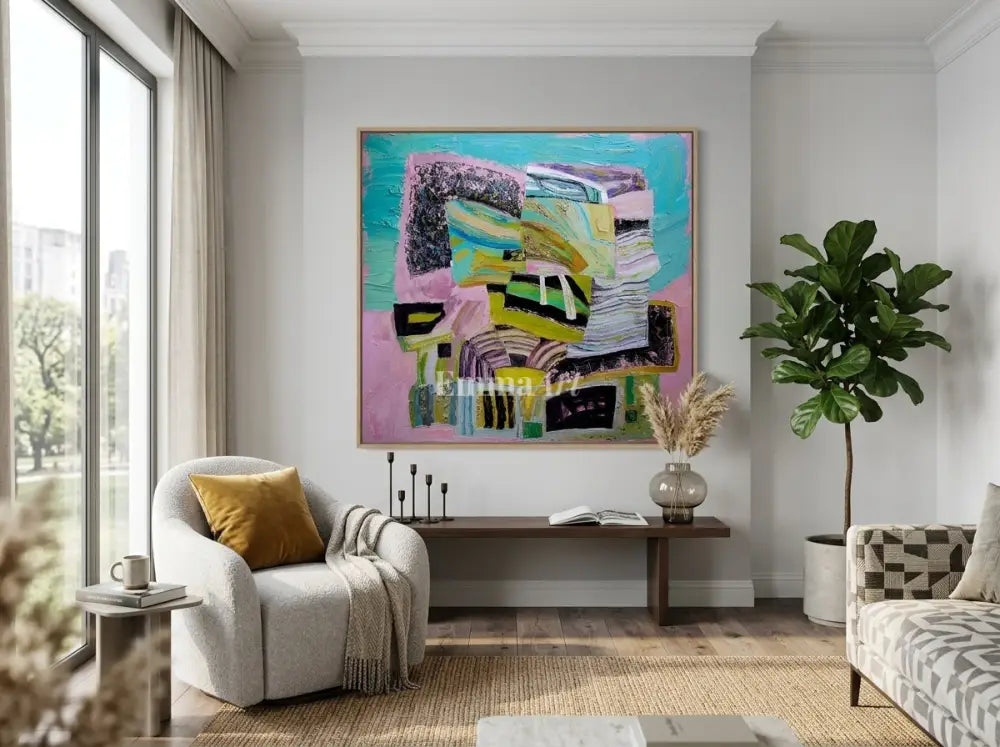 Urban Symphony – Modern Abstract Expressionist Art Print - Digital art prints